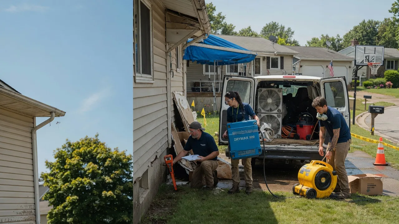 Ceiling Leak Cleanup in Brownsville, OH near me